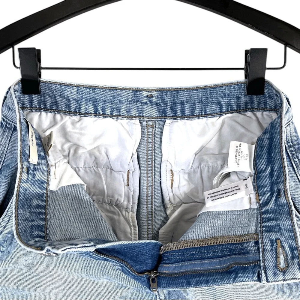 Calvin Klein A-Line Denim Shorts Size 26 High Rise with Stretch